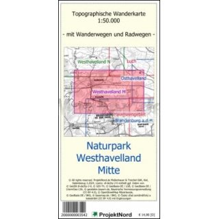 Naturpark Westhavelland Mitte 1 : 50 000