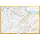 Kungsleden 1: Kebnekaise, Abisko och Riksgr&auml;nsen 1:50.000