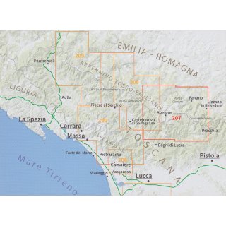 Appennino Tosco-Emiliano (207) 1:25.000