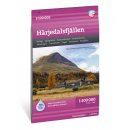 H&auml;rjedalsfj&auml;llen 1:100.000
