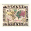 Historische WELTKARTE 1652 &ndash; Visscher