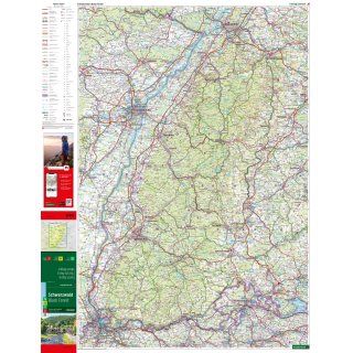 Schwarzwald, Straen- und Freizeitkarte 1:150.000