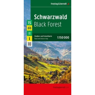 Schwarzwald, Straßen- und Freizeitkarte 1:150.000