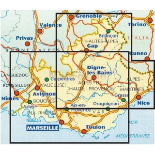 Provence - Alpes - Cte d`Azur 1:200.000