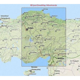 Trkei Mitte & Kappadokien 1:550.000