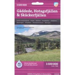 Gddede, Hotagsfjllen & Skckerfjllen 1:100.000