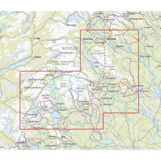 Gddede, Hotagsfjllen & Skckerfjllen 1:100.000