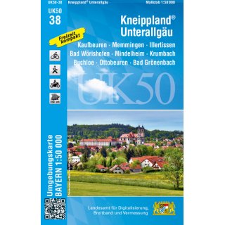 UK 50-38   Kneippland - Unterallg&auml;u 1:50.000