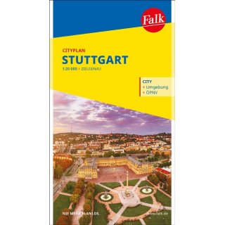 Falk Cityplan Stuttgart 1:21.000