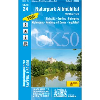 UK 50-24   Naturpark Altmhltal, mittl. Teil 1:50.000