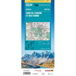 89034 Tour de lOisans et des crins - GR54  1:32.000