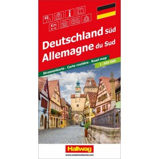 Deutschland Sd Strassenkarte 1:500 000