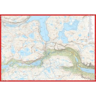 Jotunheimen: Tyin & Filefjell 1:25.000