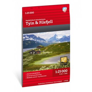 Jotunheimen: Tyin & Filefjell 1:25.000