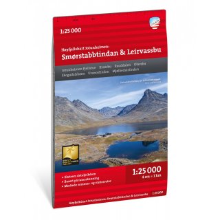 Jotunheimen: Smrstabbtindan & Leirvassbu 1:25.000