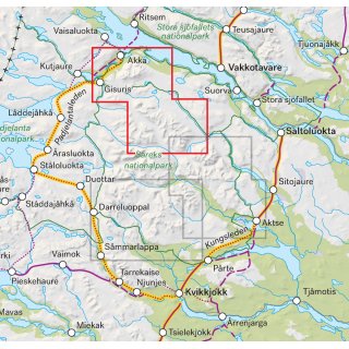 �hkk� & Sarektj�kk� 1:25.000