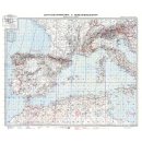 LUFT-NAVIGATIONSKARTE: Westliches Mittelmeer 1941 (Plano)