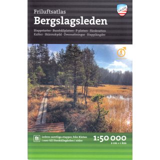 Bergslagsleden Wanderatlas 1:50.000