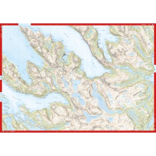 Senja: Keipen, Tredjefjellet & Kvnan 1:25.000