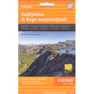 Sulitjelma & Rago Nasjonalpark 1:50.000