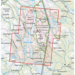 Femundsmarka 1:50.000