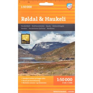 Rldal & Haukeli 1:50.000