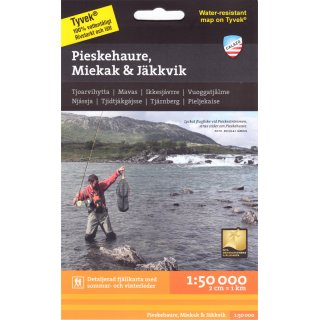Pieskehaure, Miekak & Jkkvik 1:50.000