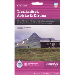 Treriksrset, Abisko & Kiruna 1:100.000
