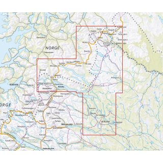 Treriksrset, Abisko & Kiruna 1:100.000