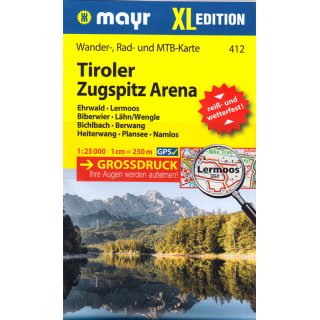 Tiroler Zugspitz Arena 1:25.000