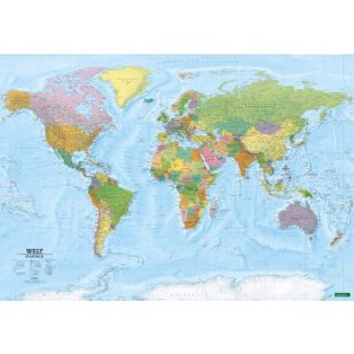 Weltkarte, politisch - physisch, 1:20.000.000