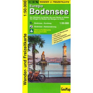 Bodensee, Euregio 1:50 000