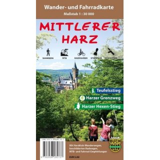 Mittlerer Harz 1:30 000