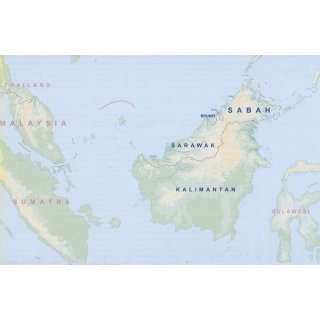 Borneo & Kalimantan 1:1.000.000/1:1.400.000