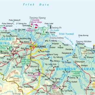 Borneo & Kalimantan 1:1.000.000/1:1.400.000