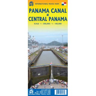 Panama Canal & Central Panama 1:300.000/1:100.000
