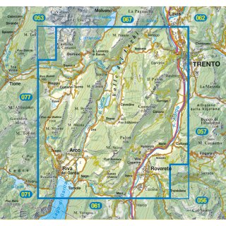 055 Arco - Valle del Sarca, Valle dei Laghi 1:25.000