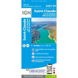 3327 OT Saint-Claude 1:25.000