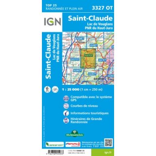 3327 OT Saint-Claude 1:25.000