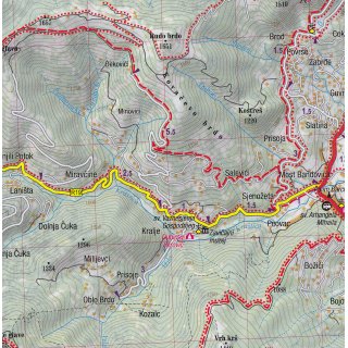 Montenegro Mountains 1:65.000
