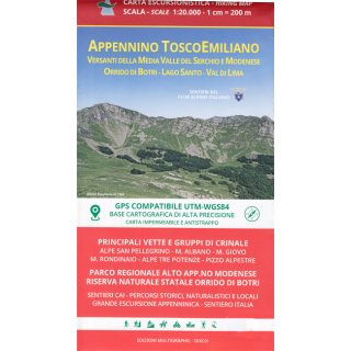 Blatt 20 Appennino ToscoEmiliano 1:20.000