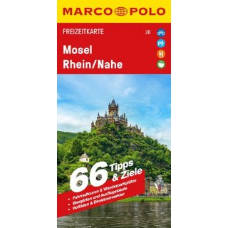 Freizeitkarte 26 Mosel, Rhein/Nahe 1:115.000