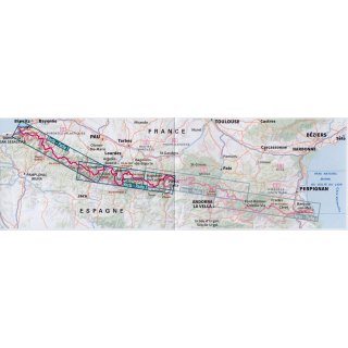 89030 Traverse des Pyrnes - GR10 (Pyrenen) 1:100.000