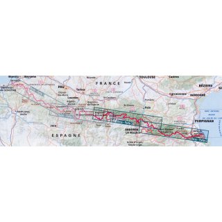 89030 Traverse des Pyrnes - GR10 (Pyrenen) 1:100.000