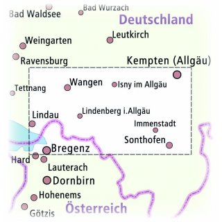 Allgu. Wangen, Kempten, Lindau, Sonthofen 1:35.000