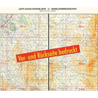 LUFT-NAVIGATIONSKARTE: West-Ruland Mrz 1941(Plano)