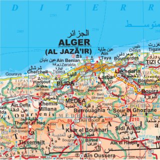 Algeria - Morocco - Tunisia  1:2.500.000