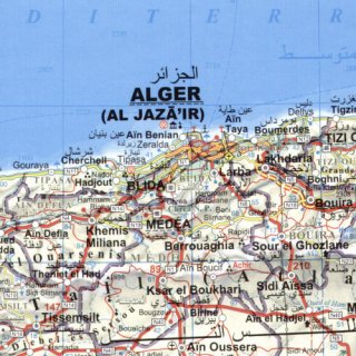Algeria - Morocco - Tunisia 1:2.500.000