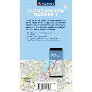Ostseekstenradweg 1 - Von Flensburg nach Lbeck 1:50.000