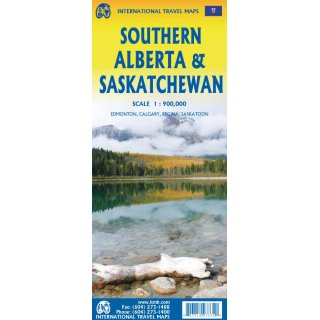 Alberta & Saskatchewan, Southern 1:900.000